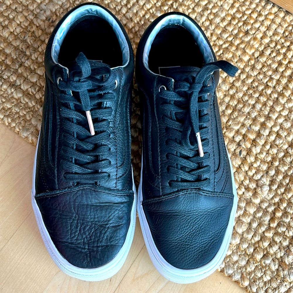 VANS Low, 500714, leather, silver detail, 8-eyed